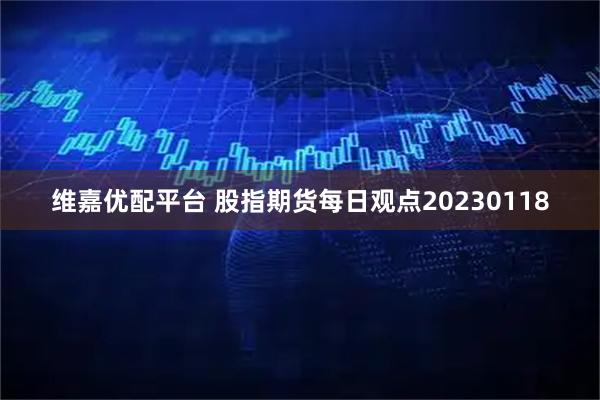 维嘉优配平台 股指期货每日观点20230118