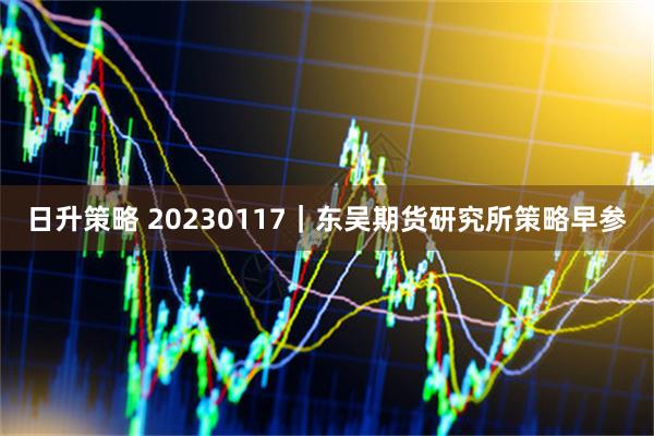 日升策略 20230117｜东吴期货研究所策略早参