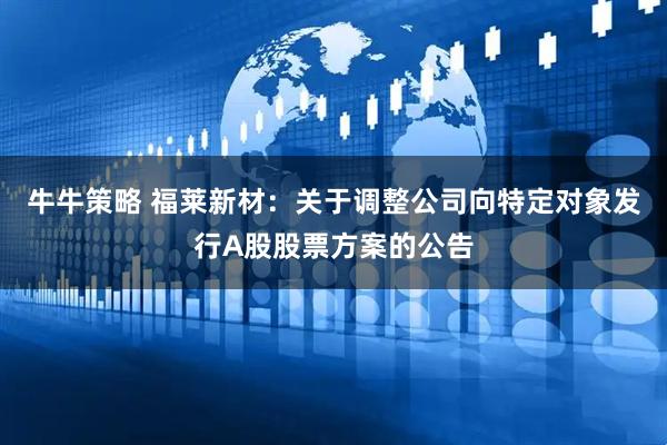 牛牛策略 福莱新材：关于调整公司向特定对象发行A股股票方案的公告