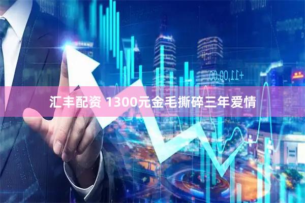 汇丰配资 1300元金毛撕碎三年爱情